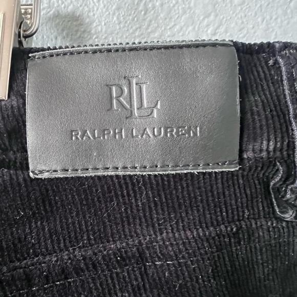 Lauren Ralph Lauren Black Label Sz 20W Black Straight Leg Corduroy Pants Wmn’s. - Picture 3 of 4
